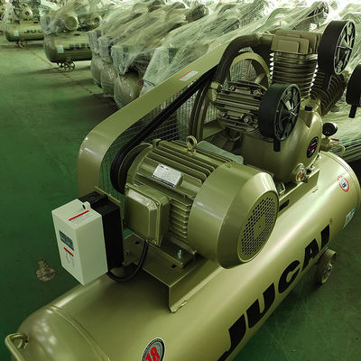 Jucai 10hp 7.5kw 250L Gas Reciprocating Piston Air Compressor Belt Driven