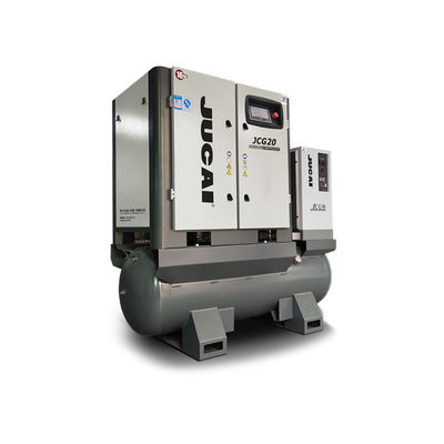 380V 20 HP Rotary Screw Air Compressor With Dryer No Fuel Integrated