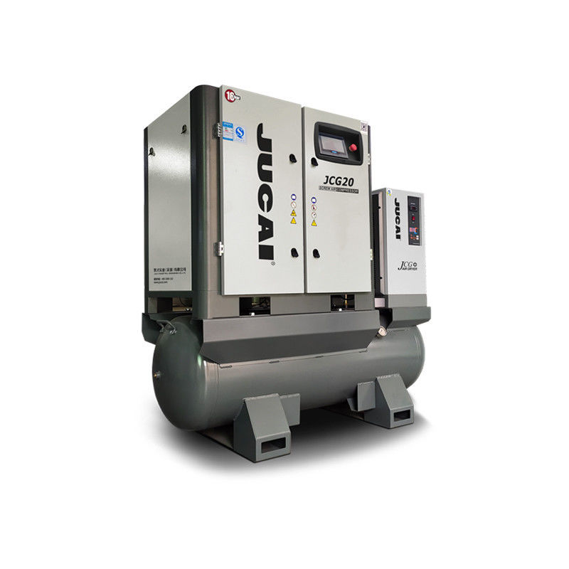 380V 20 HP Rotary Screw Air Compressor With Dryer No Fuel Integrated